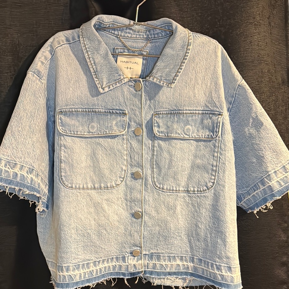 Habitual Light Blue Denim Jacket(button-up shirt)